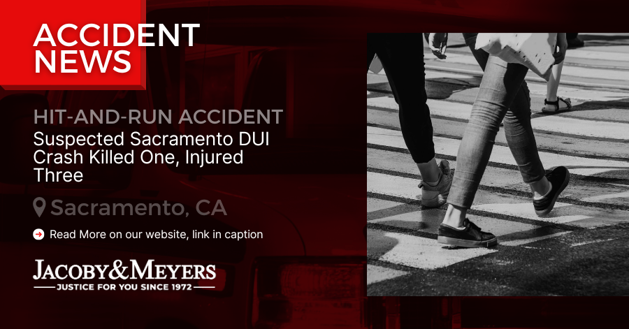 Suspected Sacramento DUI Crash Killed One, Injured Three