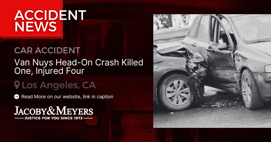 Van Nuys Head-On Crash Killed One, Injured Four