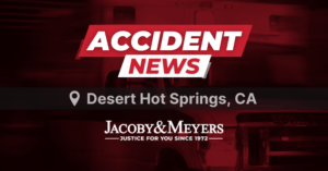 Desert hot springs solo car accident