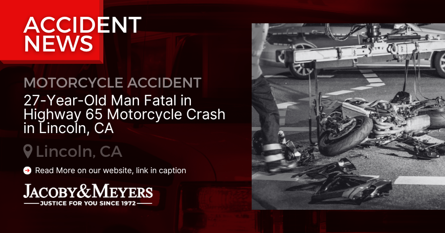 27-Year-Old Man Fatal in Highway 65 Motorcycle Crash in Lincoln, CA
