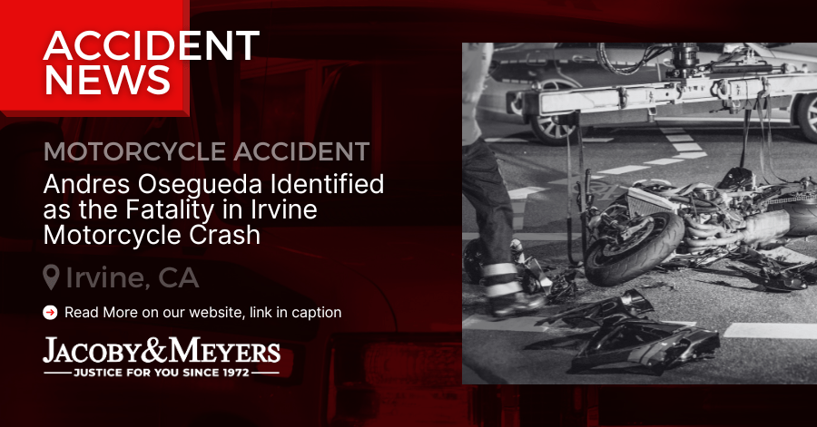 Andres Osegueda Identified as the Fatality in Irvine Motorcycle Crash