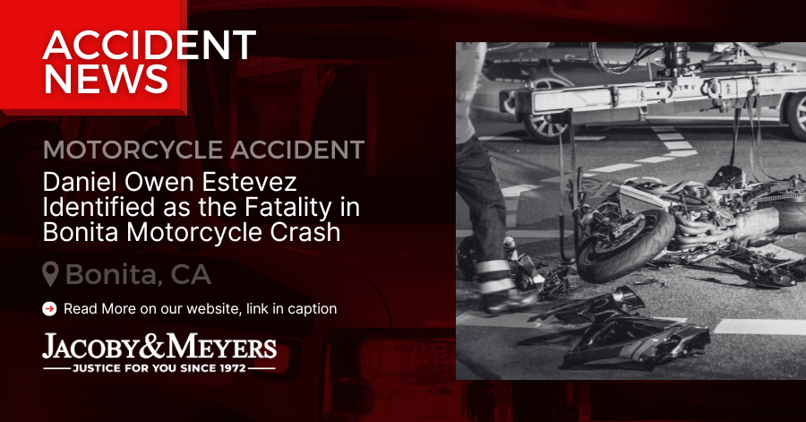 Daniel Owen Estevez Identified as the Fatality in Bonita Motorcycle Crash