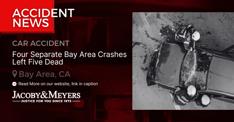Four separate bay area crashes