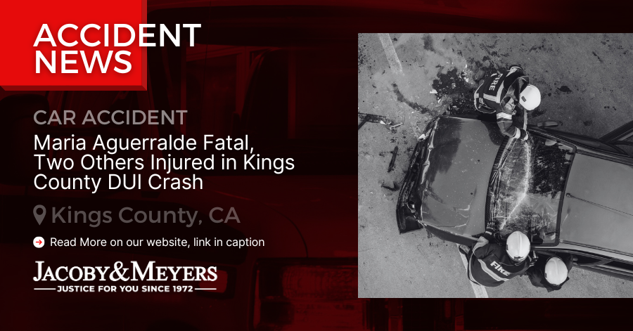 Maria Aguerralde Fatal, Two Others Injured in Kings County DUI Crash