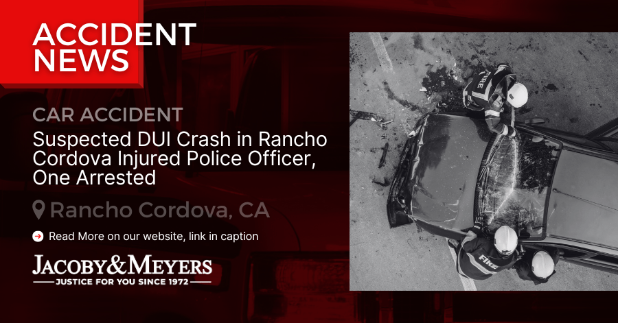 Suspected DUI Crash in Rancho Cordova Injured Police Officer, One Arrested