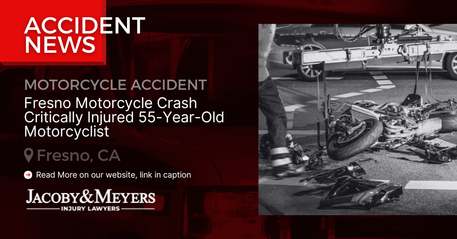 Fresno Motorcycle Crash Critically Injured 55-Year-Old Motorcyclist