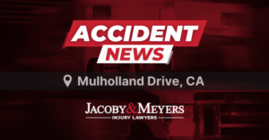 Mulholland Drive Crash Injured Three After Their Car Flew Off A Cliff (3)