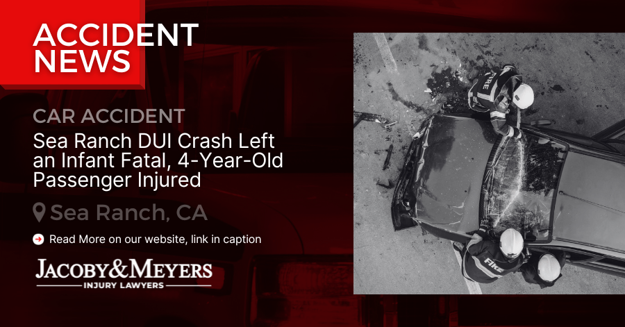 Sea Ranch DUI Crash Left an Infant Fatal, 4-Year-Old Passenger Injured