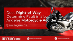 Does Right-of-Way Determine Fault in a Los Angeles Motorcycle Accident?